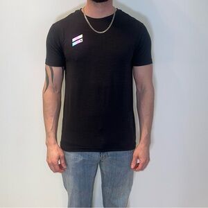 Hurley Black and Gray Short Sleeve Tee